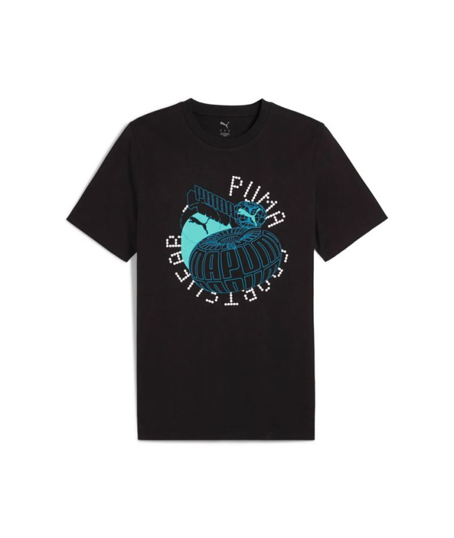 Camiseta Homem T-shirt Puma Graphics Execution Preto