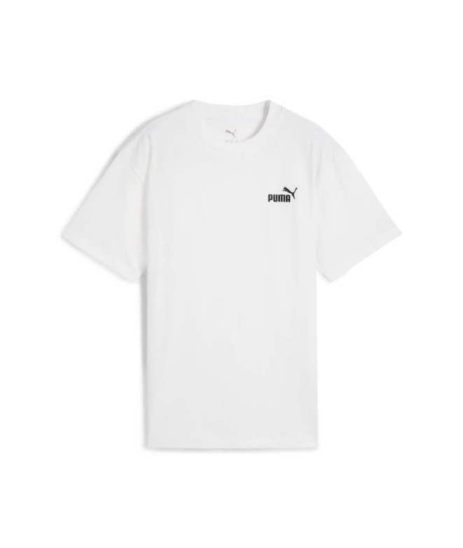 Camiseta Puma Essentials Small No. 1 Logo Relaxed Tee B Niño White
