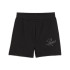 Malhas Mulher Calções Puma Essentials Script de cintura alta 5" Preto