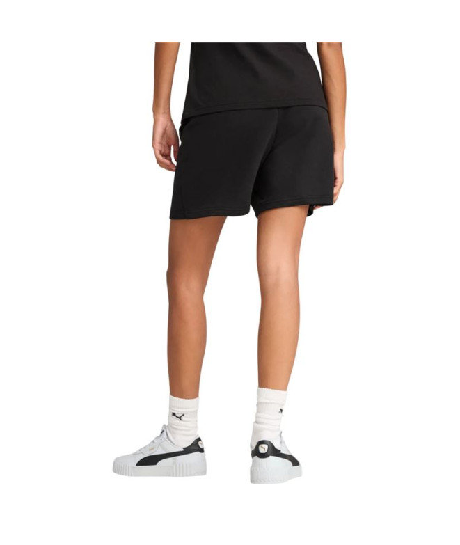 Mallas Puma Essentials Script High-Waist Shorts...