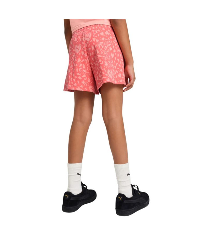 Pantalones Puma Flaming Love Aop Hig Niña Peach...