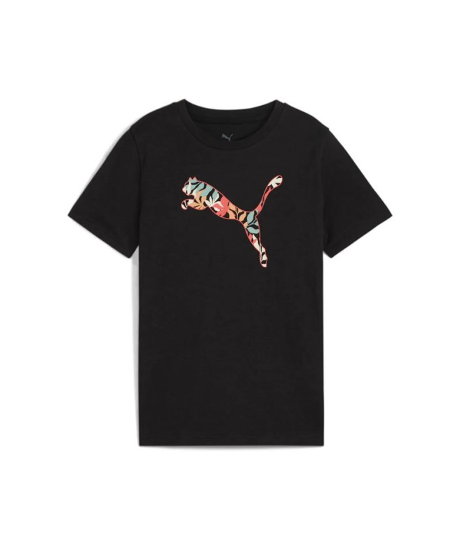 Camiseta Puma Essentials Graphic II G Niña Black