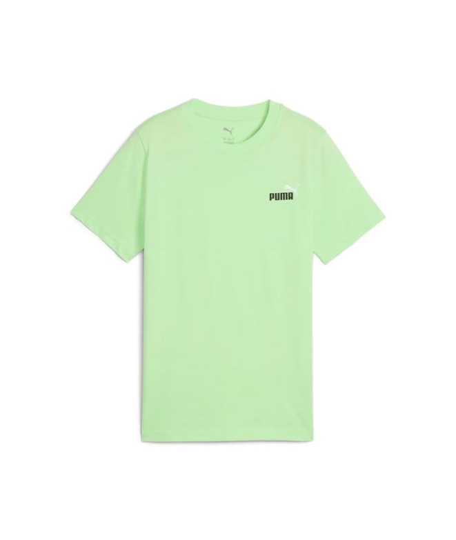 Camiseta Puma Essentials 2 Color Small Small No. 1 Logo Tee B Niño Spring Fern