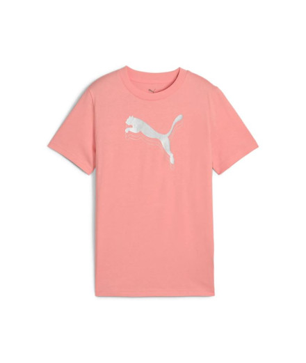 Camiseta Menina T-shirt metálica Puma Essentials G Pink...