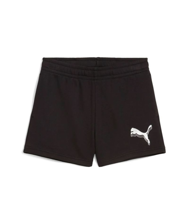 Pantalones Puma Essentials Metallic Shorts TR G Niño Black