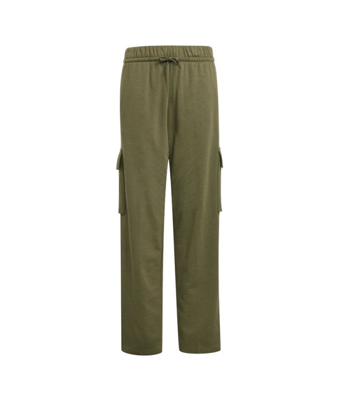 Pantalons adidas French Terry Fille Jg Lin Vert foncé/Noir