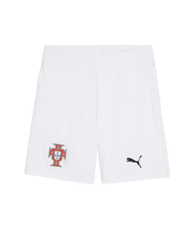 Calça Futebol Homem de Puma Portugal 25 Réplica Branco