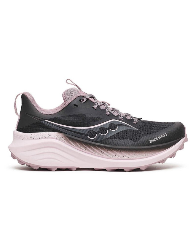 Sapatilhas Trail Saucony de Xodus Ultra 3 - Preto/Quail Mulher