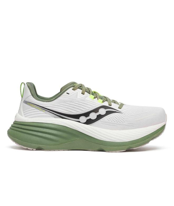 Chaussures Running Saucony à partir de Hurricane 24 - Blanc/Olivine Homme