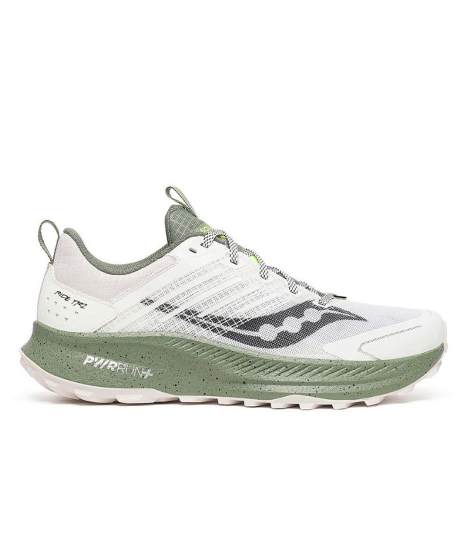 Zapatillas de Trail Saucony Ride Tr2 - Blanco/Olivine Hombre