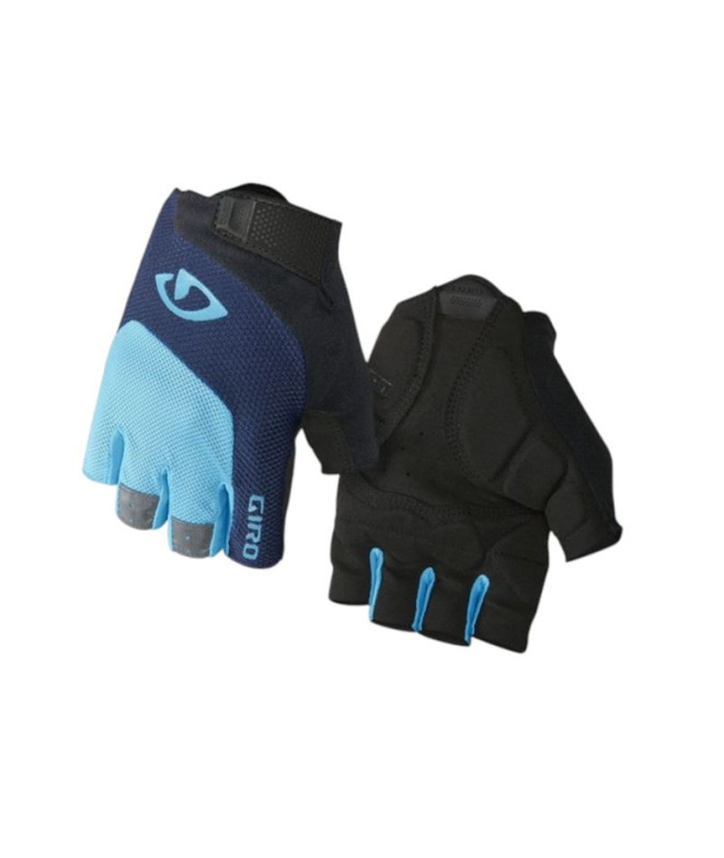 Gants Cyclisme Gel de Giro Bravo Blue Jewel/Black