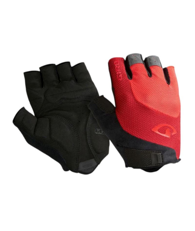 Guantes de Ciclismo Giro Bravo Gel Bright Rojo