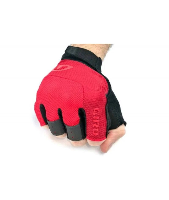 Gants Cyclisme Gel de Giro Bravo Rouge vif