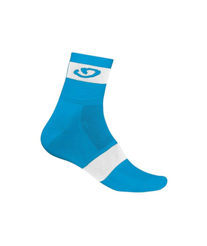 Calcetines de Ciclismo Giro Comp Racer Azul/Blanco