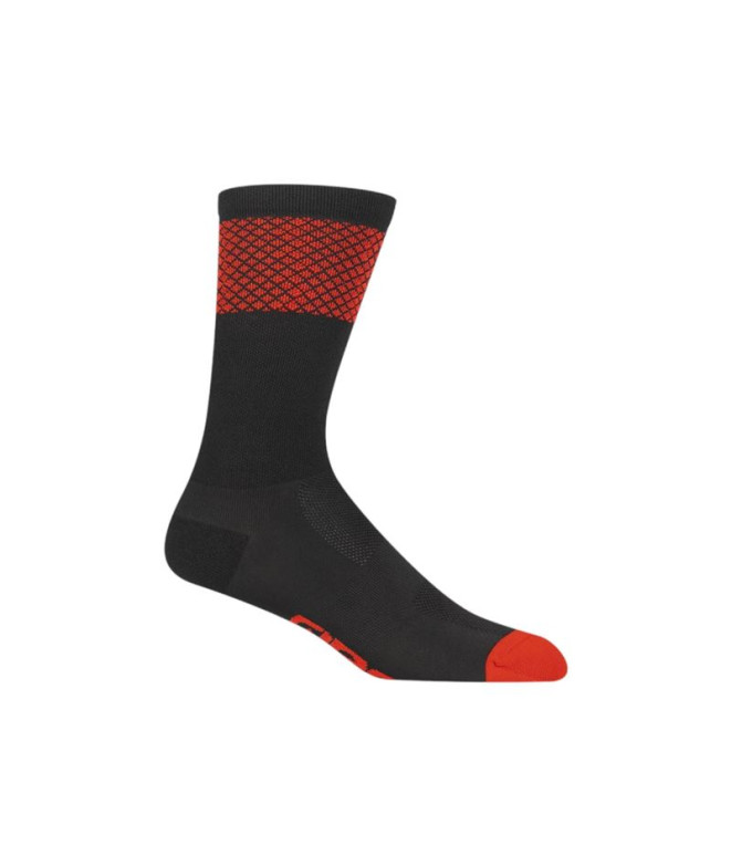 Calcetines de Ciclismo Giro Comp Racer High Rise Negro/Rojo