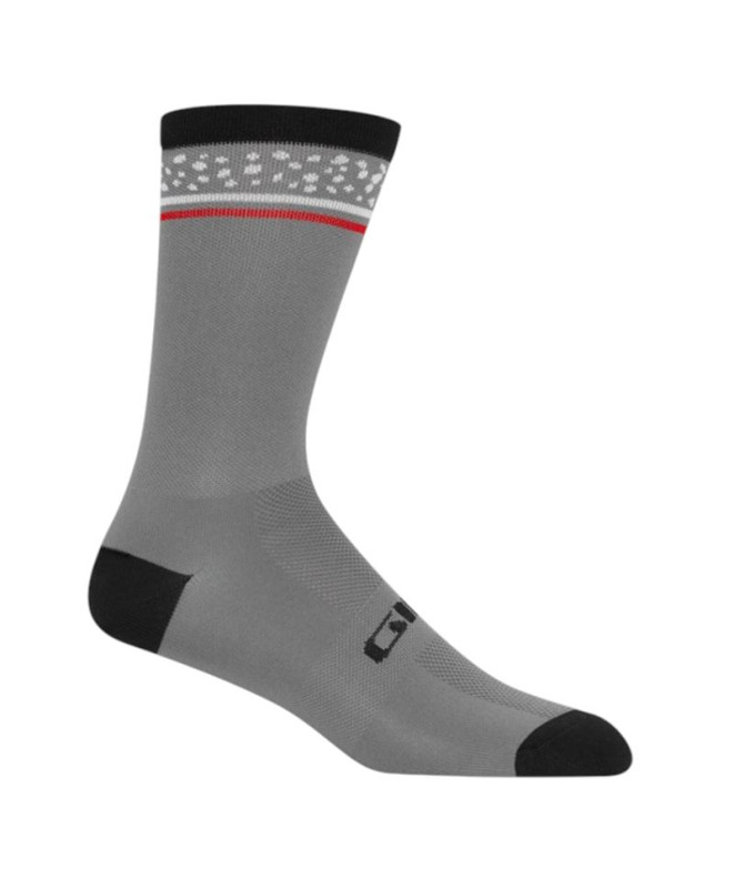 Calcetines de Ciclismo Giro Comp Racer High Rise Portaro Gris