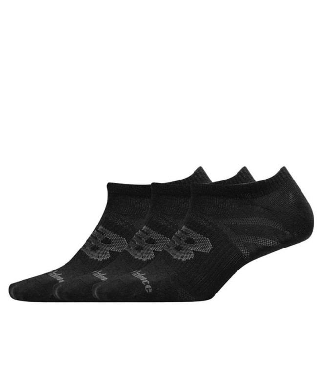 Calcetines New Balance Flat Knit No Show 3 Pack Hombre Bk