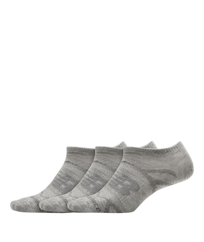 Chaussettes New Balance Pack Chaussettes plates en tricot sans couture 3 Lgh Lt Grey