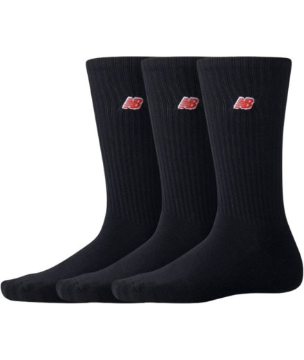 Calcetines New Balance NB Patch Logo Crew 3 Pairs BLACK