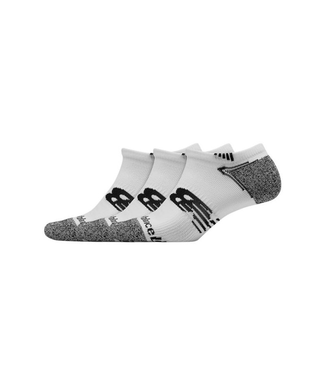 Chaussettes New Balance Pack No Show Run Sock 3 White Wt