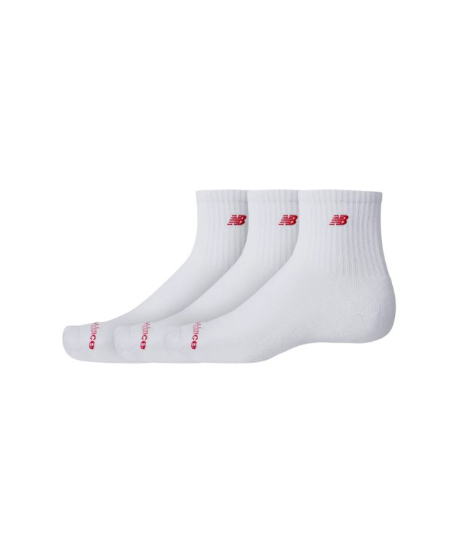 Calcetines New Balance Patch Logo Ankle Blanco 3 Pack
