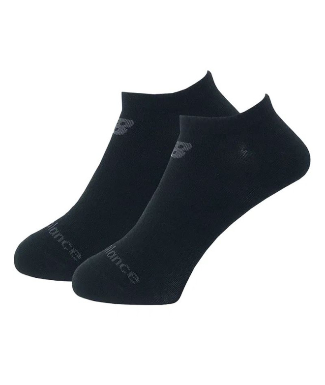 Calcetines New Balance Performance Cotton Flat Knit No Show Socks Negro 2 Pack
