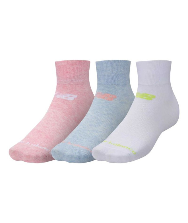 Chaussettes New Balance Performance Cotton Flat Knit Ankle Socks Multicolor 3 Pack