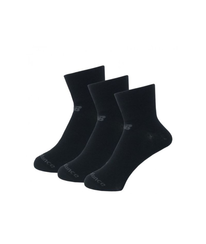 Chaussettes New Balance Performance Cotton Flat Knit Ankle Socks Black 3 Pack