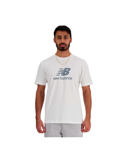 Camiseta New Balance Sport Essentials Logo Hombre White Wt