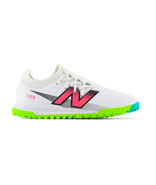 Chaussures Football New Balance de FURON DISPATCH JNR FG V7+ Blanc Enfant