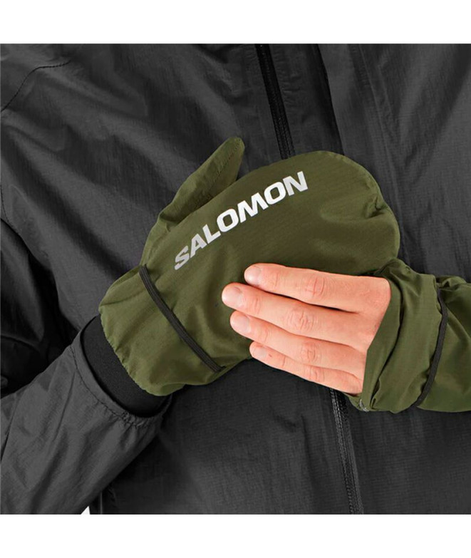 Gants Running Salomon de Bonatti Waterproof Green