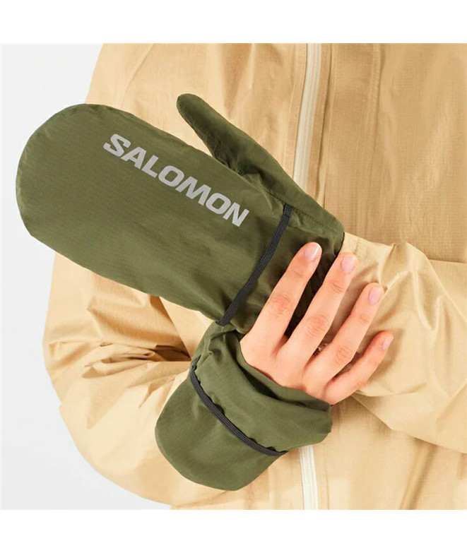 Gants Running Salomon de Bonatti Waterproof Green