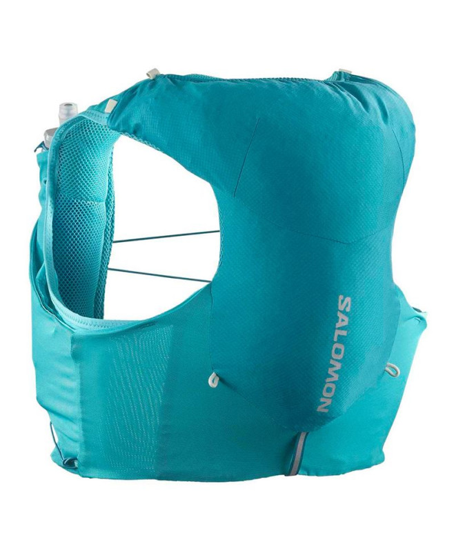 Chaleco de Running Salomon Adv Skin 5 Set Tahitian Tide/Peacock Blu
