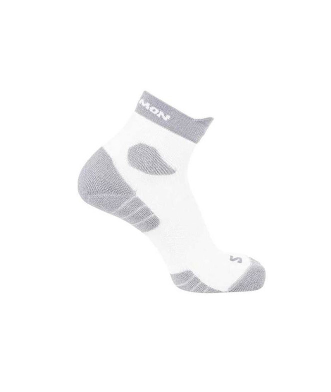 Calcetines de Trail Salomon Aero Ankle White
