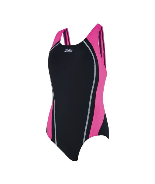 Maillot de bain Natation Femme de Zoggs Eaton Flyback E+ Black/Magenta