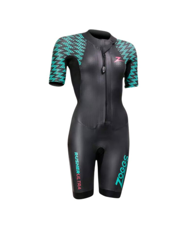 Neopreno de Natación Zoggs Rusher Ultra Shorty Mujer Negro/Azul