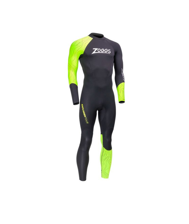 Neoprene Natação Homem de Zoggs Explorer Tour Fs Preto/Amarelo