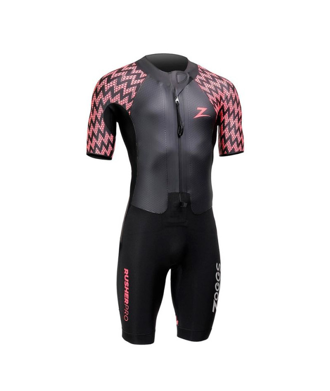 Néoprène Natation Homme de Zoggs Rusher Pro Shorty Noir/Rouge