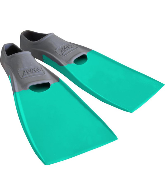 Aletas de natación Zoggs Long Blade Rubber Fin Grey/Aqua
