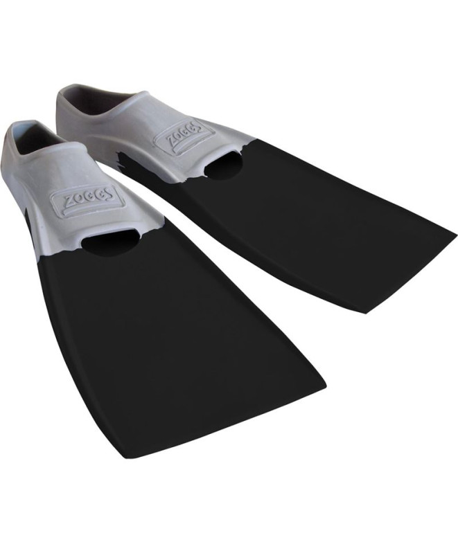 Aletas de natación Zoggs Long Blade Rubber Fin Grey /Black