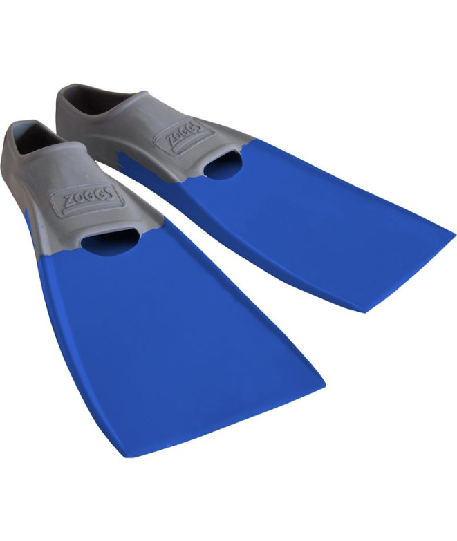 Aletas de natación Zoggs Long Blade Rubber Fin Grey/Navy