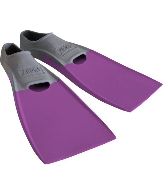 Aletas de natación Zoggs Long Blade Rubber Fin Grey/Purple
