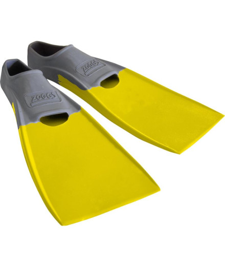 Aletas de natación Zoggs Long Blade Rubber Fin Grey/Yellow