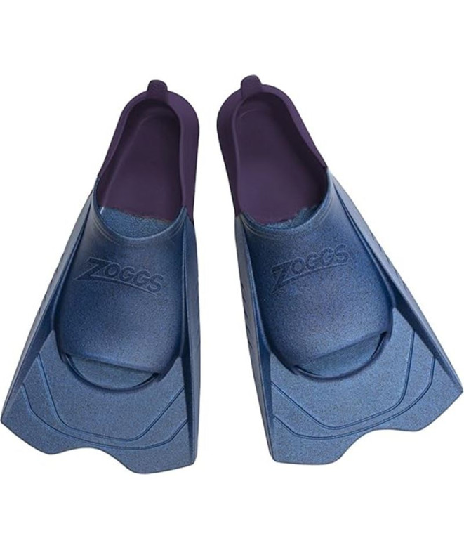 Palmes Natation de Zoggs Short Blade Ecos Bleu/Violet