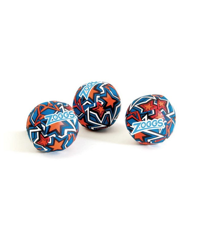 Pelota Zoggs Splash Ball (3Pcs Per Set) estampado de estrellas naranja/azul