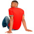 Camiseta Futebol Homem de Puma Portugal Home Repl Vermelho