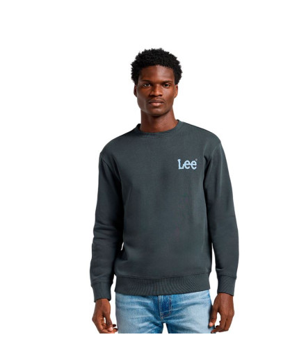Sudadera Lee Wobbly Lee Sws Hombre Washed Negro