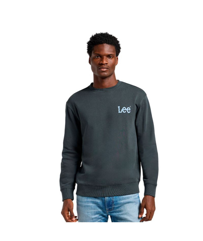 Sudadera Lee Wobbly Lee Sws Hombre Washed Negro