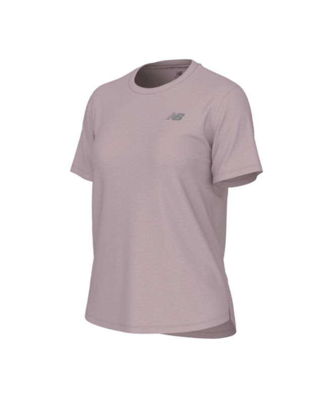 Camiseta New Balance Mulher Atletismo Lilás