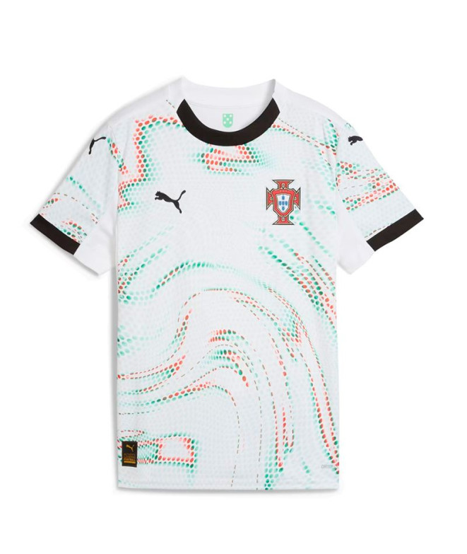 Camiseta Futebol Menino by Puma Portugal Away Repl Branco